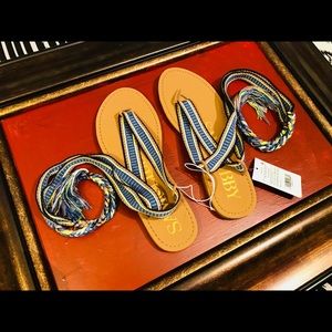 Sam & Libby Ankle Wrap Gladiator Sandals